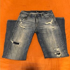 BKE Jake Distressed Blue Jeans for Men
